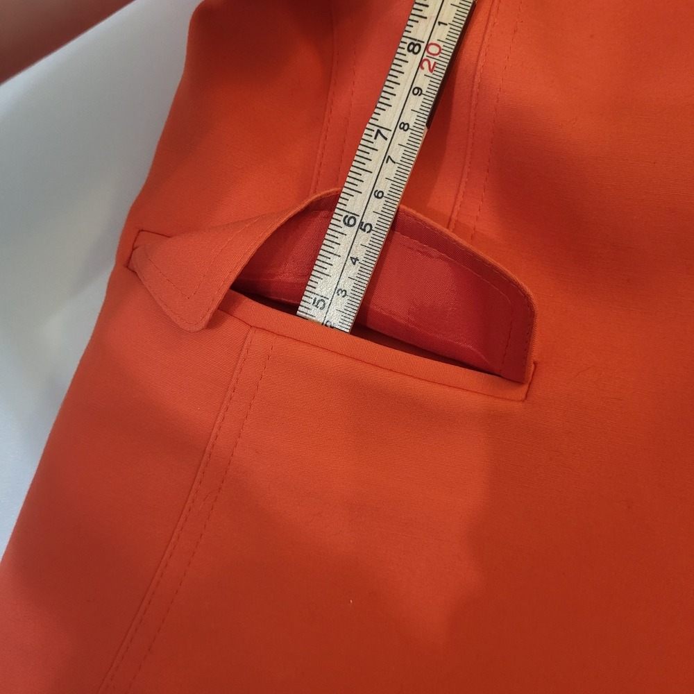 Anne Klein Womens Orange Tailored Blazer Jacket Size 6 Solid Professional - Picture 7 of 13